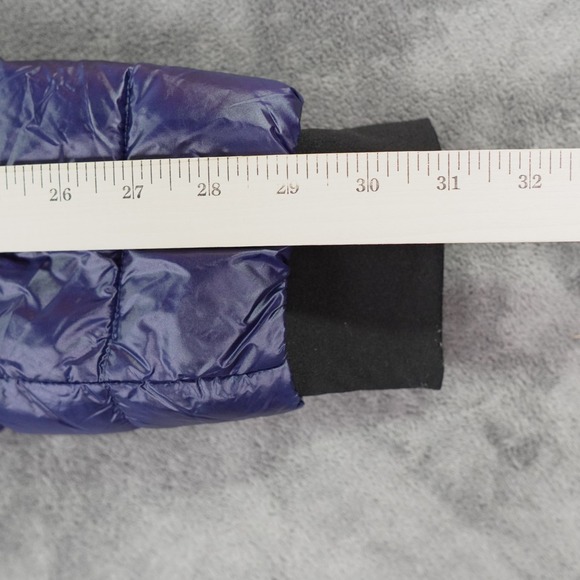 BCBGMAXAZRIA Packable Premium Down Jacket Womens Medium Blue Saphire Puffer - Picture 7 of 15